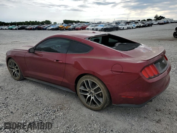2015 Ford Mustang EcoBoost z VIN 1FA6P8TH6F5347243, wystawiony jako Copart lot #55893655 z przebiegiem 83 593 mil mil oraz Czysty tytuł • Clean title. Historia ofert i sprzedaży dostępna na DreamBid. Obrazek 2.