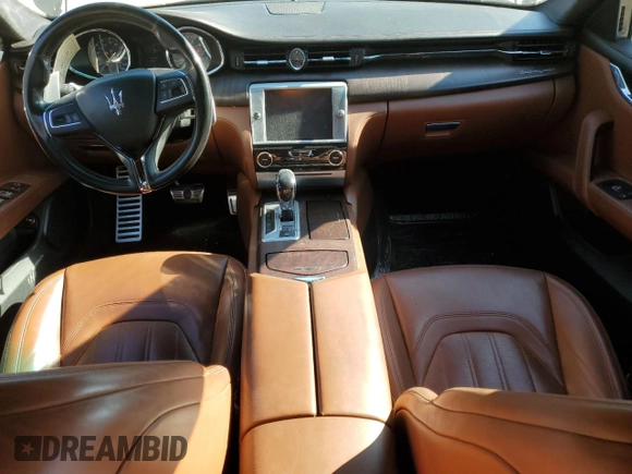2016 Maserati Quattroporte S Q4 z VIN ZAM56RRA9G1185301, wystawiony jako Copart lot #83337804 z przebiegiem 102 195 mil mil oraz Szkoda całkowita • Salvage title. Historia ofert i sprzedaży dostępna na DreamBid. Obrazek 8.