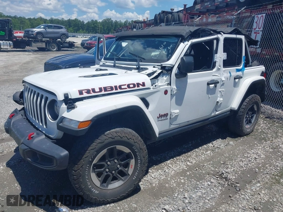 2022 Jeep Wrangler Unlimited Rubicon с VIN 1C4HJXFN4NW123610, выставлен на аукционе IAAI как лот 42499828 с пробегом 45 083 миль миль и . История ставок и продаж доступна на DreamBid. Изображение 2.