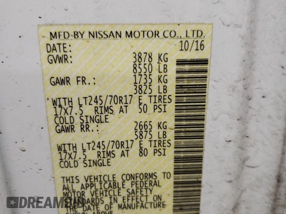 2016 Nissan NV S with VIN 1N6BF0KM5GN816638, listed as a Copart auction lot 88450225 with 136,828 mi miles and Clean Title. Bid and sale history available at carsss.com. Image 12.