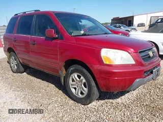 2005 Honda Pilot EX-L with VIN 5FNYF18505B022497, listed as a IAAI auction lot 41994385 with 199,143 mi miles. Bid and sale history available at carsss.com. Image 1.