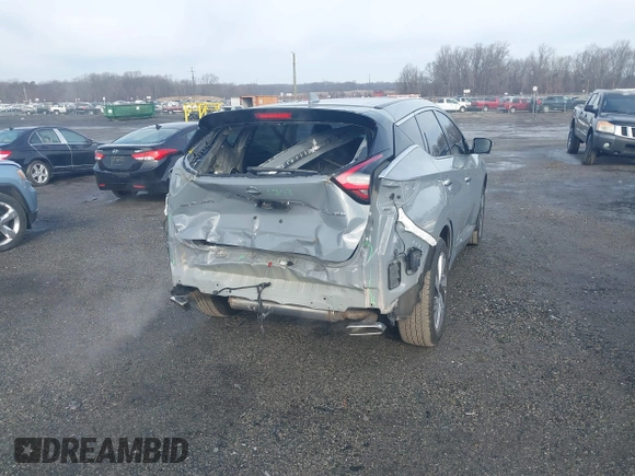 2021 Nissan Murano SL with VIN 5N1AZ2CS3MC147061, listed as a IAAI auction lot 41358296 with 15,404 mi miles and . Bid and sale history available at DreamBid. Image 4.