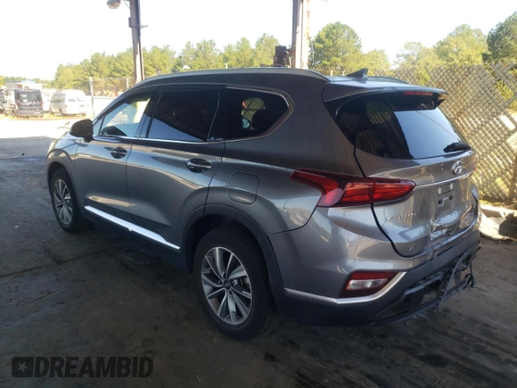 2020 Hyundai Santa Fe SEL w/SULEV with VIN 5NMS33AD5LH153254, listed as a Copart auction lot 61530282 with 58,586 mi miles. Bid and sale history available at carsss.com. Image 3.