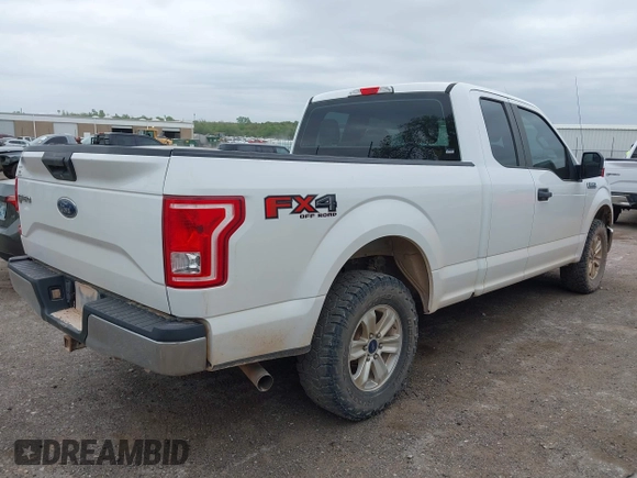 2017 Ford F-150 XL with VIN 1FTFX1EF0HFA09802, listed as a IAAI auction lot 42062781 with 124,279 mi miles. Bid and sale history available at carsss.com. Image 4.