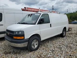 2019 Chevrolet Express Cargo with VIN 1GCWGAFG1K1195734, listed as a Copart auction lot 59552005 with 177,501 mi miles and Clean title. Bid and sale history available at DreamBid. Image 1.