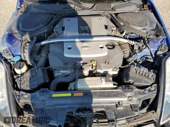 2007 Nissan 350Z with VIN JN1BZ34D07M504633, listed as a Copart auction lot 79049024 with 135,364 mi miles and Salvage Title. Bid and sale history available at DreamBid. Image 11.