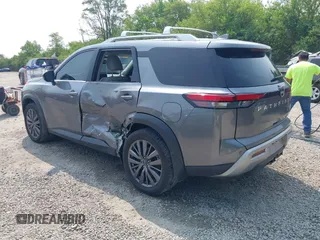 2022 Nissan Pathfinder SL with VIN 5N1DR3CD9NC262513, listed as a IAAI auction lot 42400791 with 46,587 mi miles and . Bid and sale history available at DreamBid. Image 3.