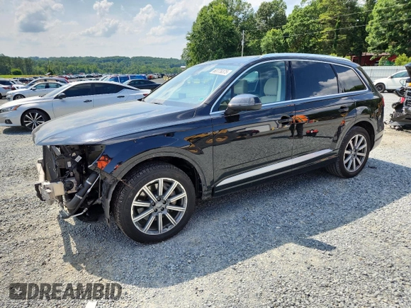 2018 Audi Q7 Premium Plus with VIN WA1LHAF71JD018852, listed as a Copart auction lot 60779375 with 84,760 mi miles and Salvage title. Bid and sale history available at DreamBid. Image 1.