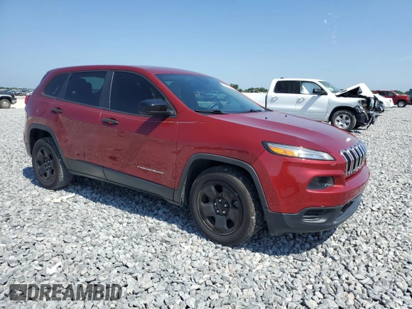 2016 Jeep Cherokee Sport with VIN 1C4PJLAB3GW284244, listed as a Copart auction lot 54418995 with 121,095 mi miles and Salvage Title. Bid and sale history available at DreamBid. Image 4.