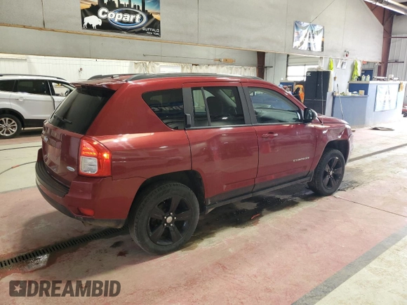 2012 Jeep Compass Latitude with VIN 1C4NJDEB5CD525069, listed as a Copart auction lot 51205565 with 178,534 mi miles and Salvage Title. Bid and sale history available at carsss.com. Image 3.