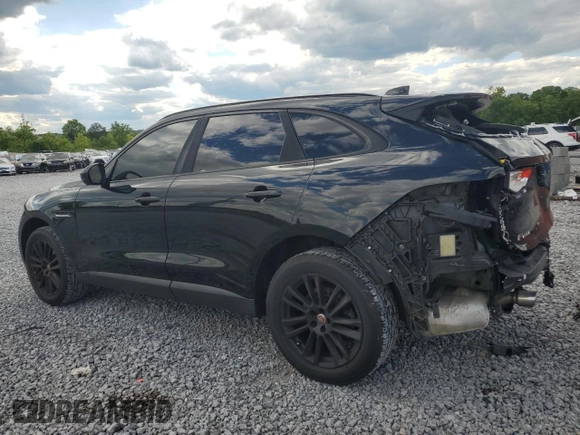 2017 Jaguar F-Pace 35t Prestige with VIN SADCK2BVXHA058011, listed as a Copart auction lot 55601595 with 166,236 mi miles and Salvage title. Bid and sale history available at DreamBid. Image 2.