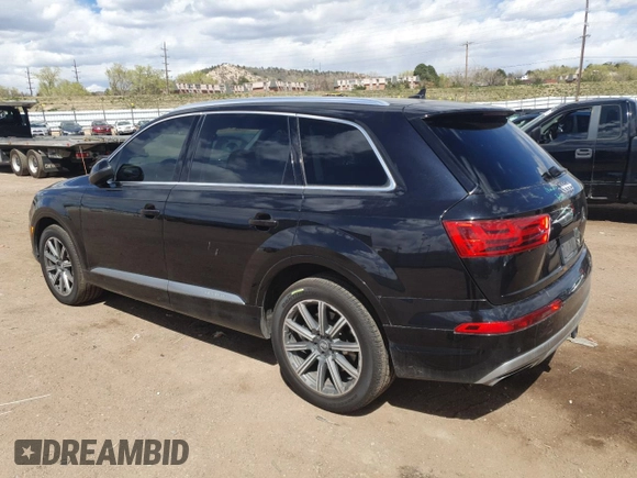 2017 Audi Q7 Premium Plus z VIN WA1LAAF71HD009745, wystawiony jako Copart lot #53754885 z przebiegiem 129 993 mil mil oraz Szkoda całkowita • Salvage title. Historia ofert i sprzedaży dostępna na DreamBid. Obrazek 2.