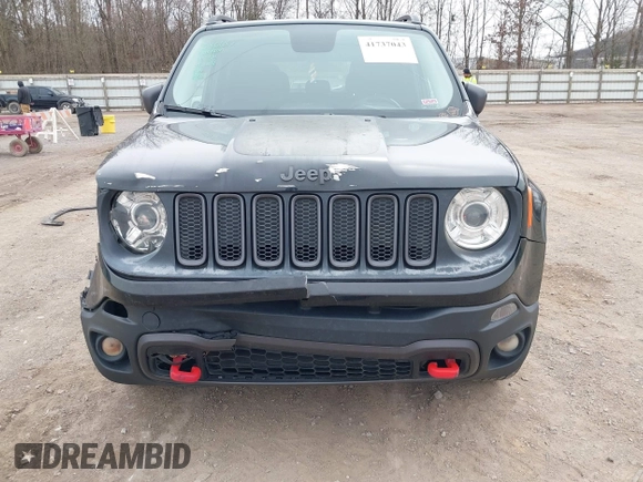 2017 Jeep Renegade Trailhawk z VIN ZACCJBCB9HPG55038, wystawiony jako IAAI lot #41737043 z przebiegiem 103 488 mil mil oraz . Historia ofert i sprzedaży dostępna na DreamBid. Obrazek 13.