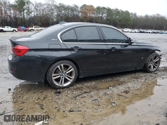 2018 BMW 3 Series 330e iPerformance with VIN WBA8E1C59JA177947, listed as a Copart auction lot 44696215 with 69,231 mi miles and Salvage Title. Bid and sale history available at carsss.com. Image 3.