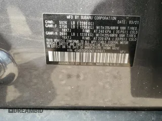 2021 Subaru Outback Touring XT с VIN 4S4BTGPD2M3198601, выставлен на аукционе Copart как лот 58032835 с пробегом 45 199 миль миль и Списание • Salvage title. История ставок и продаж доступна на DreamBid. Изображение 13.