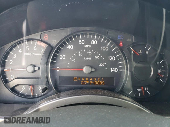 2004 Nissan Titan SE with VIN 1N6AA06A34N578875, listed as a Copart auction lot 81799754 with 240,085 mi miles and Salvage Title. Bid and sale history available at carsss.com. Image 9.