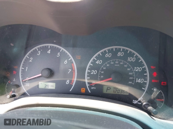 2010 Toyota Corolla with VIN 1NXBU4EEXAZ348970, listed as a IAAI auction lot 42454532 with 120,368 mi miles and . Bid and sale history available at DreamBid. Image 7.