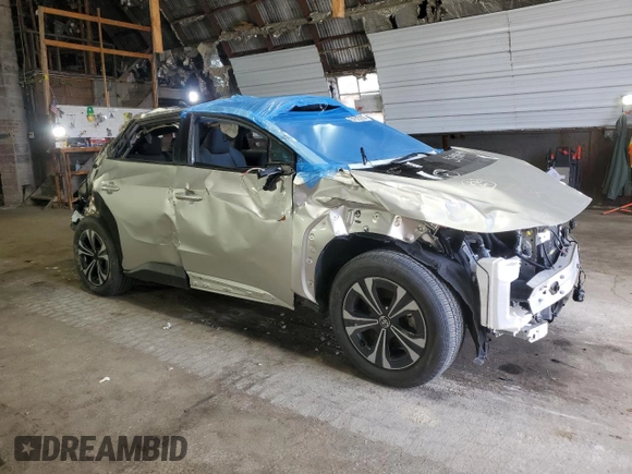 2023 Toyota bZ4X XLE with VIN JTMABACA3PA039663, listed as a Copart auction lot 51595255 with Not Provided miles and Salvage Title. Bid and sale history available at DreamBid. Image 4.