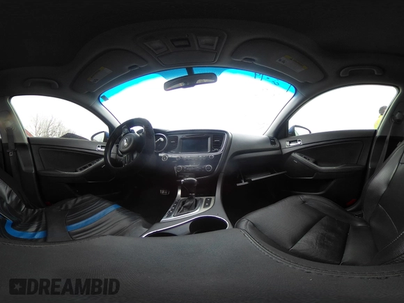 2015 Kia Optima SX Turbo with VIN 5XXGR4A62FG370758, listed as a IAAI auction lot 41631878 with 161,548 mi miles. Bid and sale history available at carsss.com. Image 19.