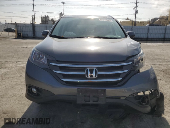 2014 Honda CR-V EX-L with VIN 2HKRM3H74EH555204, listed as a Copart auction lot 45809815 with 75,424 mi miles and Salvage Title. Bid and sale history available at DreamBid. Image 5.