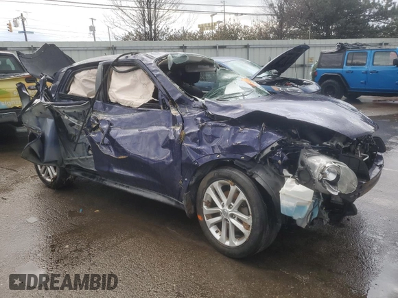 2015 Nissan Juke SV with VIN JN8AF5MV9FT557457, listed as a Copart auction lot 86496374 with Not Provided miles and Salvage Title. Bid and sale history available at DreamBid. Image 4.