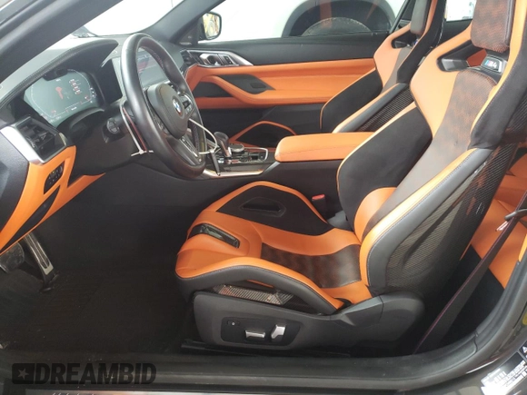 2023 BMW M4 Competition xDrive with VIN WBS43AZ06PCM98210, listed as a Copart auction lot 45048145 with 11,551 mi miles and Salvage title. Bid and sale history available at DreamBid. Image 7.
