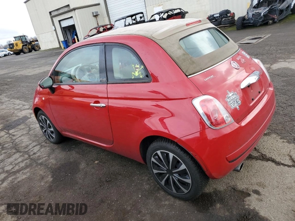 2012 FIAT 500 Pop with VIN 3C3CFFDR1CT377018, listed as a Copart auction lot 43171085 with 68,695 mi miles and Salvage Title. Bid and sale history available at carsss.com. Image 2.
