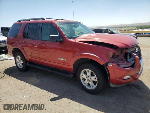 2007 Ford Explorer XLT with VIN 1FMEU73E87UB66047, listed as a Copart auction lot 56687345 with 116,485 mi miles and Salvage title. Bid and sale history available at DreamBid. Image 4.