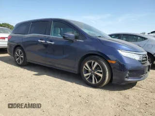 2023 Honda Odyssey Touring z VIN 5FNRL6H89PB052833, wystawiony jako Copart lot #53549185 z przebiegiem 49 471 mil mil oraz Szkoda całkowita • Salvage title. Historia ofert i sprzedaży dostępna na DreamBid. Obrazek 4.