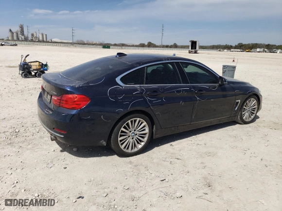 2015 BMW 4 Series 435i with VIN WBA4B1C52FD955115, listed as a Copart auction lot 49230965 with 91,383 mi miles and Salvage Title. Bid and sale history available at carsss.com. Image 3.