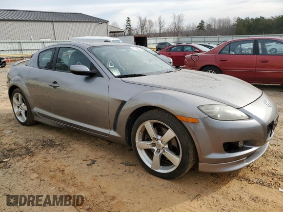 2005 Mazda RX-8 with VIN JM1FE173450156633, listed as a Copart auction lot 47253255 with 115,153 mi miles and Salvage Title. Bid and sale history available at carsss.com. Image 4.