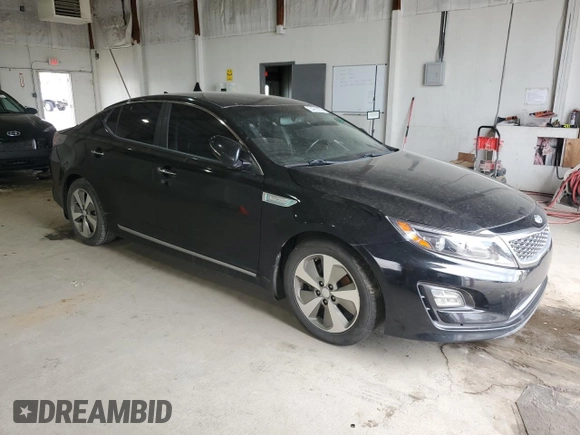 2014 Kia Optima Hybrid EX with VIN KNAGN4AD9E5068880, listed as a Copart auction lot 54985055 with 0 mi miles and Clean Title. Bid and sale history available at carsss.com. Image 4.