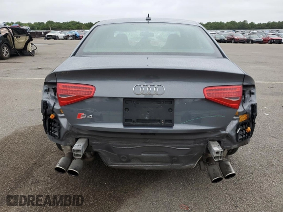 2014 Audi S4 Premium Plus with VIN WAUBGAFL4EA080431, listed as a Copart auction lot 65033654 with 48,430 mi miles and Salvage Title. Bid and sale history available at carsss.com. Image 6.