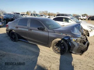 2025 Honda Civic Sedan Sport with VIN 2HGFE2F51SH538376, listed as a Copart auction lot 47238545 with 15,974 mi miles and Salvage Title. Bid and sale history available at carsss.com. Image 4.