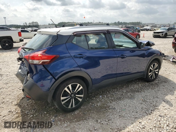 2018 Nissan Kicks S with VIN 3N1CP5CU2JL522298, listed as a Copart auction lot 55402225 with 99,563 mi miles and Salvage title. Bid and sale history available at DreamBid. Image 3.