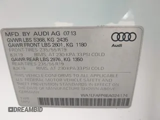 2014 Audi Q5 Premium Plus z VIN WA1LFAFP6EA024174, wystawiony jako IAAI lot #42073408 z przebiegiem 145 990 mil mil oraz . Historia ofert i sprzedaży dostępna na DreamBid. Obrazek 9.