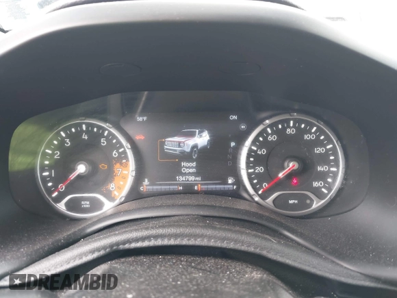 2017 Jeep Renegade Limited z VIN ZACCJBDB4HPF23660, wystawiony jako IAAI lot #42118052 z przebiegiem 134 799 mil mil oraz . Historia ofert i sprzedaży dostępna na DreamBid. Obrazek 7.