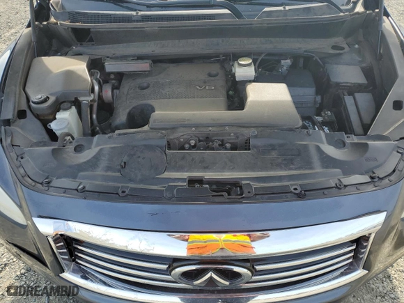 2013 Infiniti JX35 with VIN 5N1AL0MN6DC336706, listed as a Copart auction lot 46359835 with 161,609 mi miles and Salvage Title. Bid and sale history available at carsss.com. Image 13.