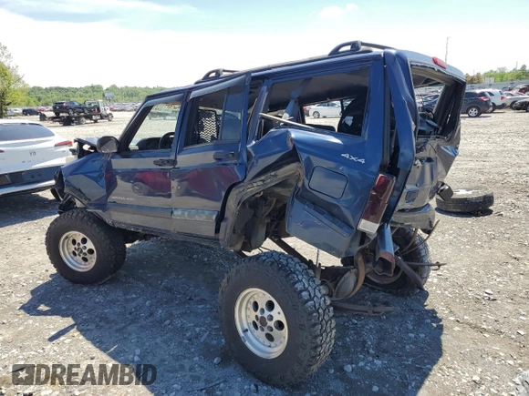 2001 Jeep Cherokee Sport z VIN 1J4FF48S71L555513, wystawiony jako Copart lot #55780315 z przebiegiem Nie podano mil oraz Szkoda całkowita • Salvage title. Historia ofert i sprzedaży dostępna na DreamBid. Obrazek 2.