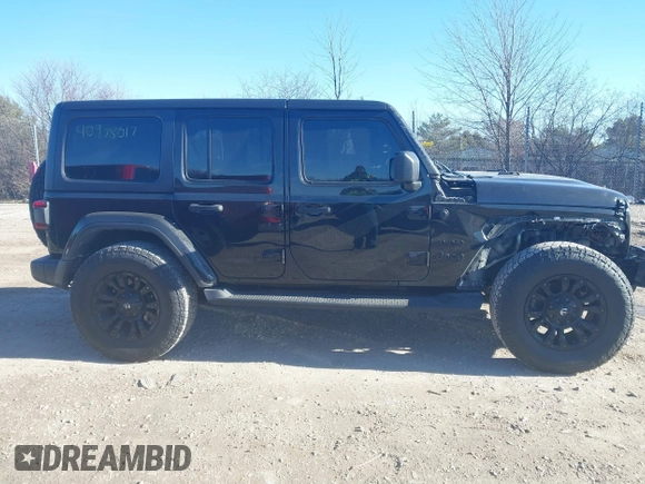 2018 Jeep Wrangler Unlimited Sahara z VIN 1C4HJXEG9JW216717, wystawiony jako IAAI lot #40908017 z przebiegiem 87 954 mil mil oraz . Historia ofert i sprzedaży dostępna na DreamBid. Obrazek 14.