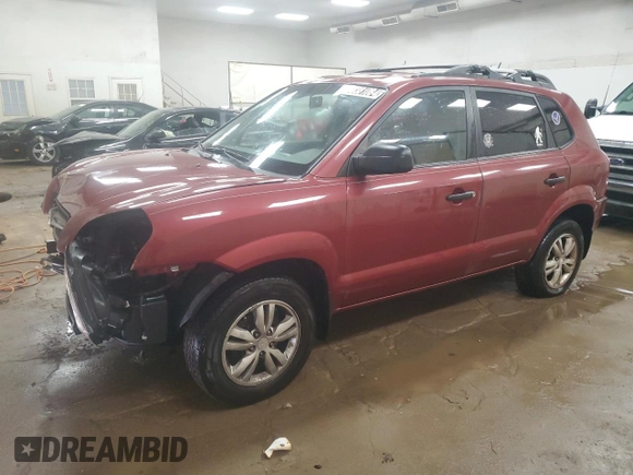 2009 Hyundai Tucson GLS with VIN KM8JM12B99U002621, listed as a Copart auction lot 72381084 with 183,797 mi miles and Clean Title. Bid and sale history available at carsss.com. Image 1.