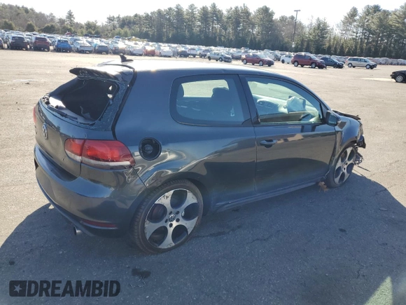 2012 Volkswagen GTI w/Conv & Sunroof with VIN WVWEV7AJ4CW125785, listed as a Copart auction lot 49780335 with 125,837 mi miles and Salvage title. Bid and sale history available at DreamBid. Image 3.