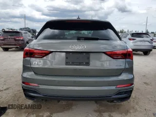2020 Audi Q3 S line Premium with VIN WA1DECF38L1076385, listed as a Copart auction lot 47289355 with 67,536 mi miles and Non repairable. Bid and sale history available at DreamBid. Image 6.