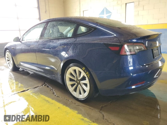 2022 Tesla Model 3 with VIN 5YJ3E1EA6NF369198, listed as a Copart auction lot 55362895 with 85,860 mi miles and Clean Title. Bid and sale history available at DreamBid. Image 2.