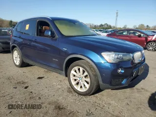 2016 BMW X3 xDrive28i with VIN 5UXWX9C55G0D83897, listed as a Copart auction lot 51317975 with 89,772 mi miles and Salvage Title. Bid and sale history available at DreamBid. Image 4.
