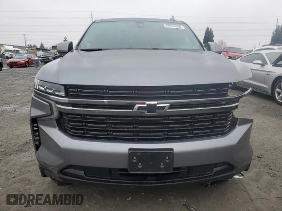 2021 Chevrolet Suburban RST with VIN 1GNSKEKT0MR457391, listed as a Copart auction lot 44628355 with 36,813 mi miles and Salvage Title. Bid and sale history available at carsss.com. Image 5.
