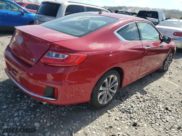 2014 Honda Accord Coupe EX-L with VIN 1HGCT2B88EA003198, listed as a Copart auction lot 52089185 with 135,343 mi miles and Clean Title. Bid and sale history available at carsss.com. Image 3.