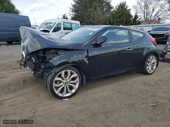 2015 Hyundai Veloster with VIN KMHTC6ADXFU219599, listed as a Copart auction lot 50993295 with 0 mi miles and Clean Title. Bid and sale history available at carsss.com. Image 1.