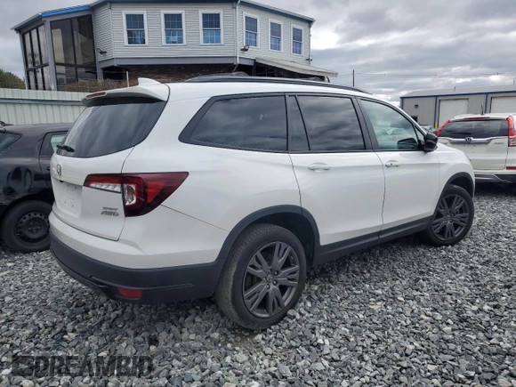 2022 Honda Pilot Sport with VIN 5FNYF6H3XNB067538, listed as a Copart auction lot 53404955 with 32,901 mi miles and Salvage Title. Bid and sale history available at carsss.com. Image 3.