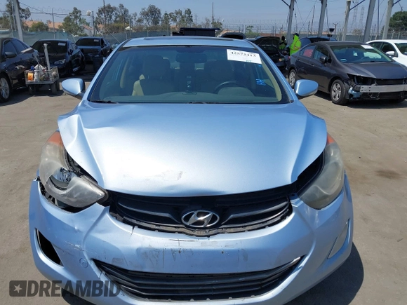 2012 Hyundai Elantra Limited with VIN KMHDH4AE5CU464938, listed as a IAAI auction lot 42572413 with 181,076 mi miles and . Bid and sale history available at DreamBid. Image 12.
